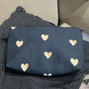 Cosmetic Bag / Makeup Bag with hearts detail